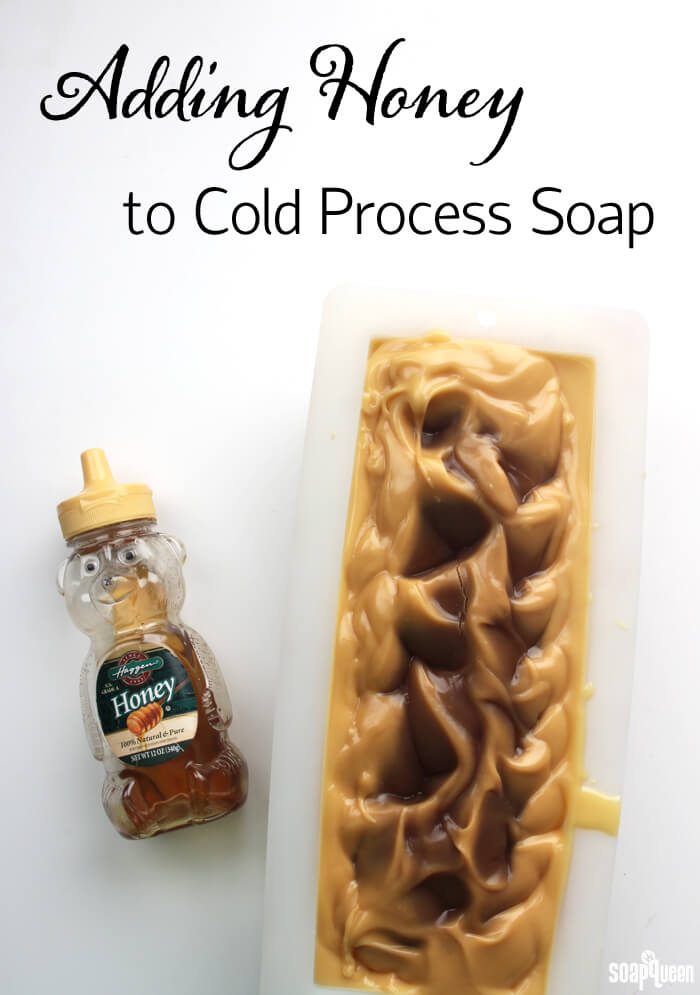 Learn how to work with honey in cold process soap, and see what happens when too much honey is added!